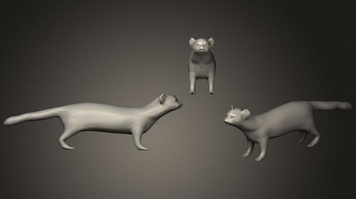 Animal figurines (STKJ_1613) 3D model for CNC machine